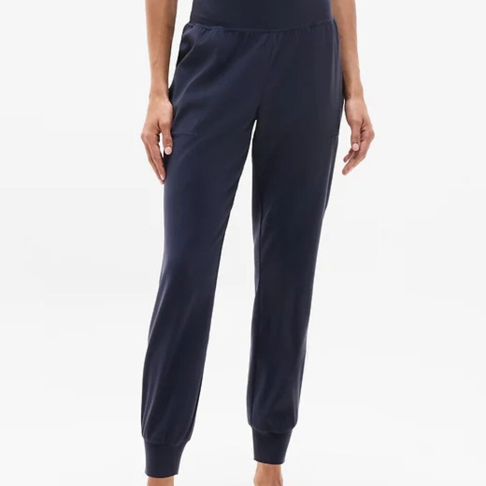 Athleta Salutation Jogger Navy MT medium tall